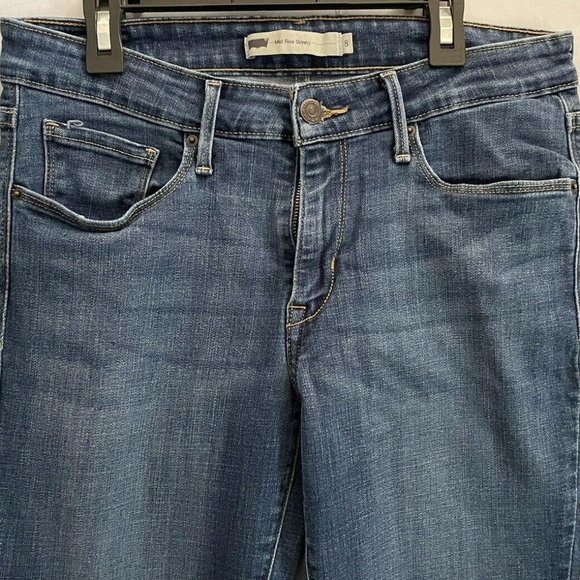 Levi’s Mid Rise Skinny Jeans Stretch Denim Size 8 - Picture 3 of 12